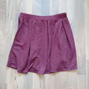 Joe B Burgundy Lace Skirt